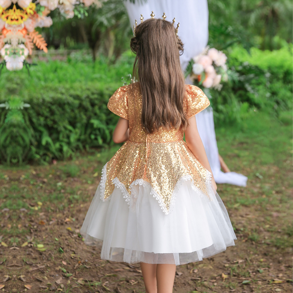 Children Girls Sequins Princess party Dress Kids clothes 2022 Girls Dresses For Birthday Baby Girl 3-10 yrs Christmas Outfits