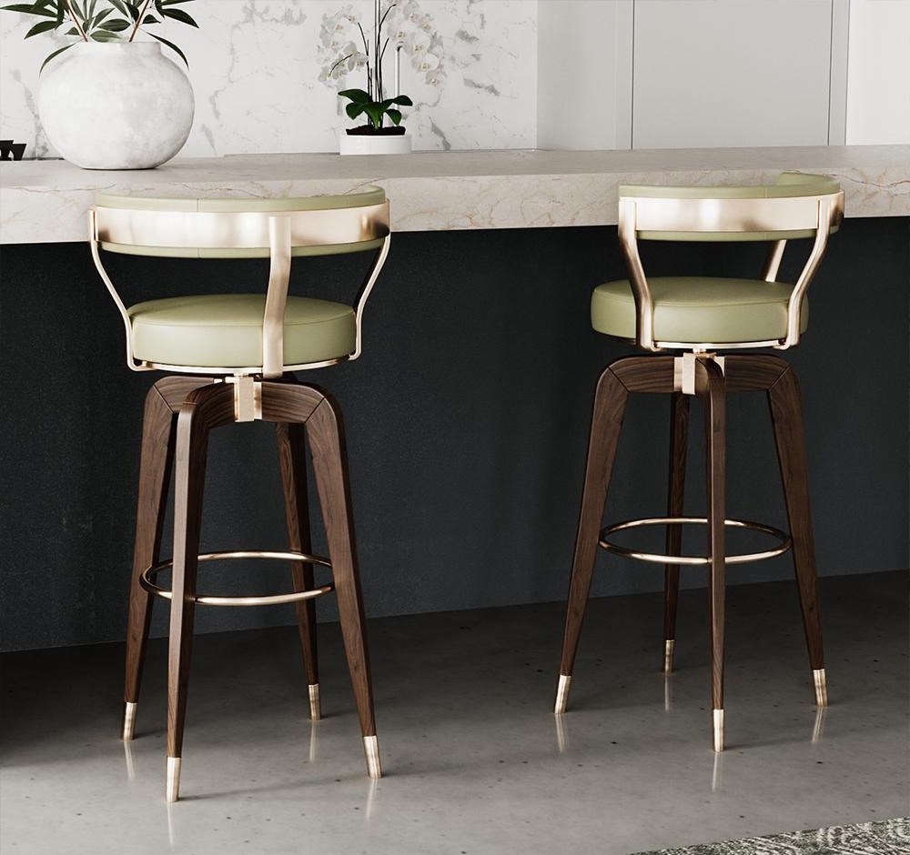 Elefante Kitchen Chair High Stool Modern Cafe Bar Lounge Chair Bar Stool