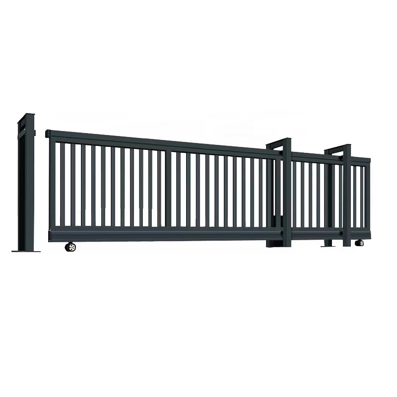 Aluminum Cantilever Sliding Electric Gate Hardware Sets with Automatic Sliding GATES Opener Motor Manual Sliding Gate Design