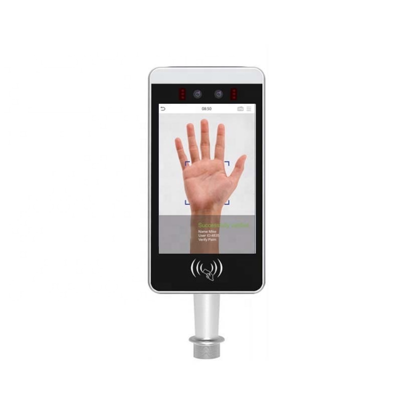 8 Inch Time Attendance Management Access Control Biometric Face Recognition Terminal