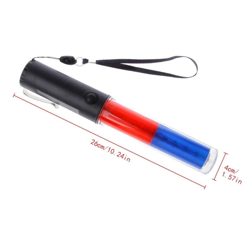 LED Traffic Batons Light Concert Glow Sticks Flash Warning Emergency Light Safety Signal Lamp Command Tool For Traffic