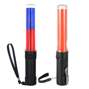 LED Traffic Batons Light Concert Glow Sticks Flash Warning Emergency Light Safety Signal Lamp Command Tool For Traffic