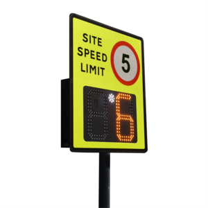 Vehicle Speed Test Solar Radar Speed Limit Sign With Holder Outdoor