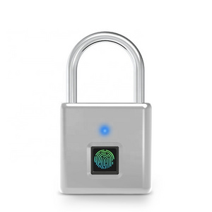 Rechargeable Smart Padlock Fingerprint Padlock For Cabinet Small Electrical Security Pad Lock