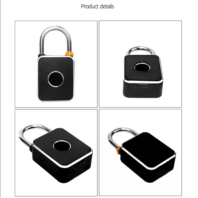 Smart Padlock Fingerprint Locker Lock With Tuya App Mini Keyless Fits Bag Luggage  School Toolbox Gym Locker