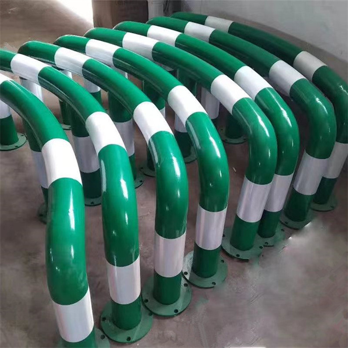 Vertical Safety Powder Coating Handrails Guard Rails Gas Station Anti-collision Column Corner guard Bollard I-type U-type