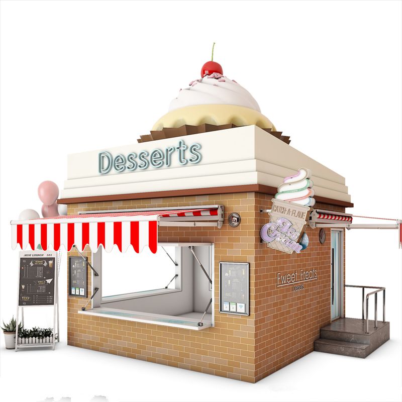 China manufacture modern fashion fast food kiosk design ideas for mall with high quality