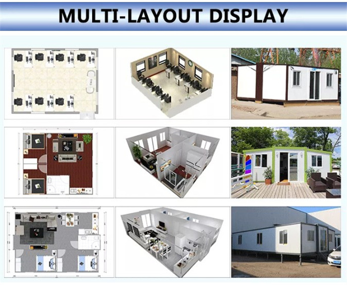 20ft 40ft China Hot Sell Moduler Expandable Container House Mobile Home