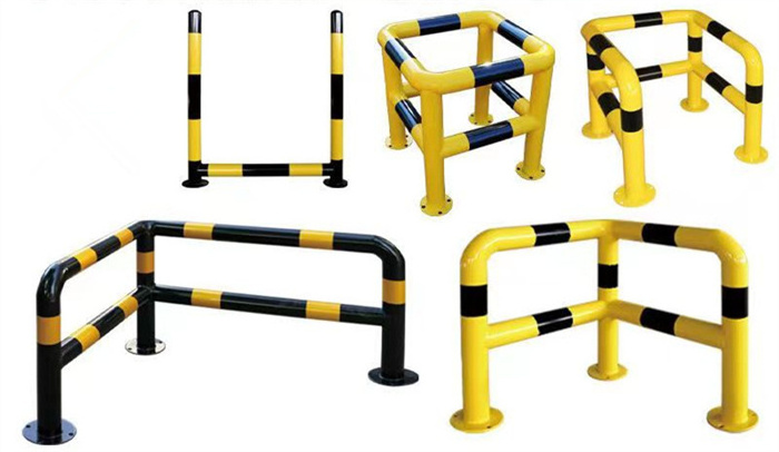 Vertical Safety Powder Coating Handrails Guard Rails Gas Station Anti-collision Column Corner guard Bollard L-type