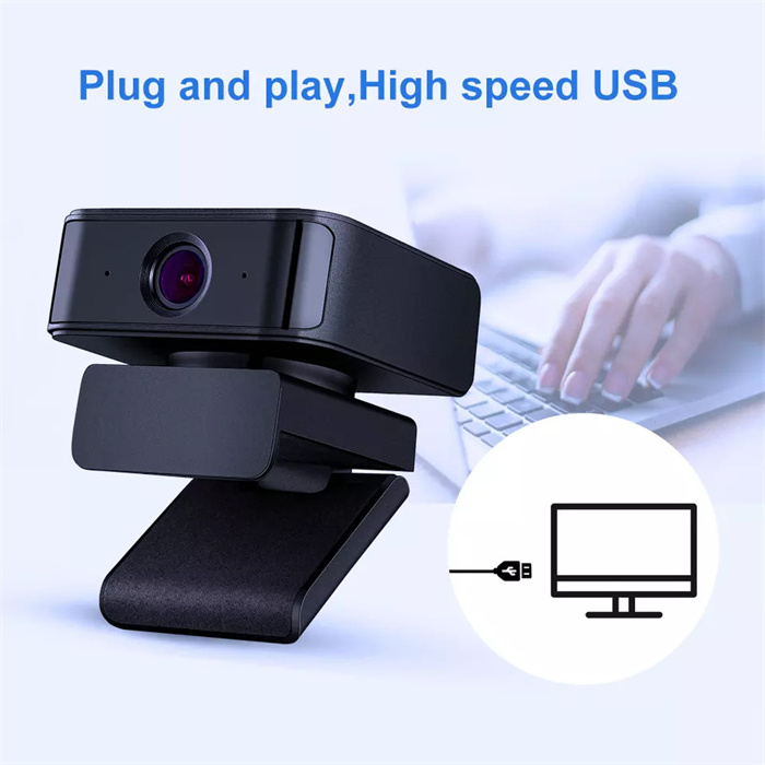 1080P Full HD 360 Face Recognition Spin Web Camera AI Powered Tracking Webcam for Laptop PC Built in Noise Reduction Microphone