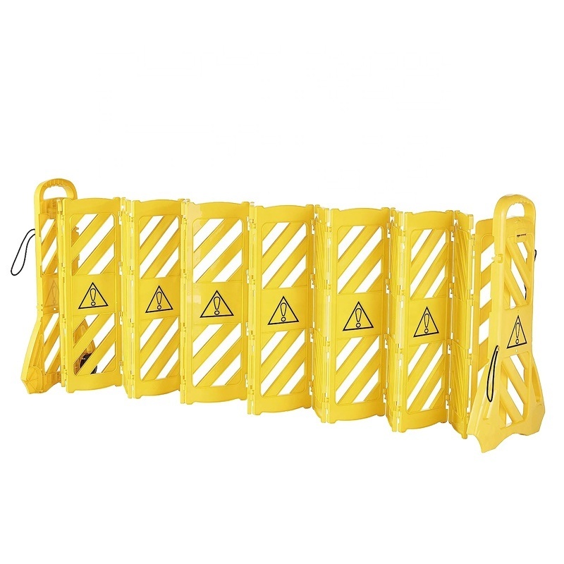 Road Safety Plastic Expandable Fence Retractable Belt Safety Barricade Crowd Control Safety Barrier Mobile Expandable Barricades