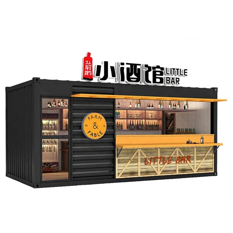 20FT 40FT Prefab Mini Pop-up Shop Container Coffee Shop/Bar/Fast-food