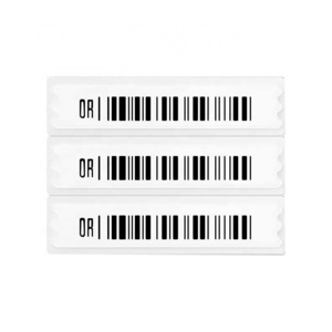 EAS Security Soft Tag 3 Chips APX Mock Barcode Adhesive 58khz AM DR Label in Sheet Format for Supermarket