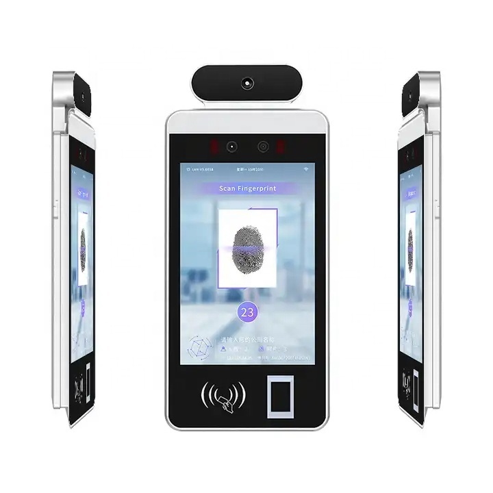 8 Inch Time Attendance Management Access Control Biometric Face Recognition Terminal