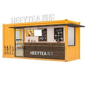 20FT 40FT Prefab Mini Pop-up Shop Container Coffee Shop/Bar/Fast-food