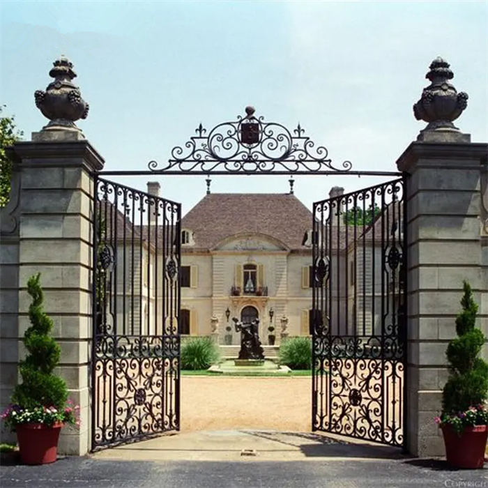 Hampton Palace Wrought Iron Gate Iron Entrance Patio Door Designs