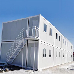 Easy To Assemble Flat Pack 2-story Prefab Office Container Houses Prefabricated Temporary Shopping Mall