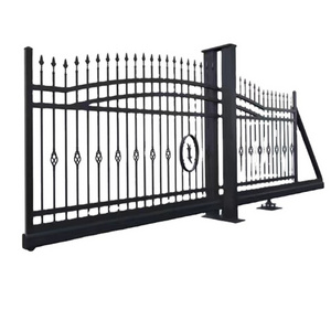 Outdoor Safety Aluminum Cantilever Sliding Gate Powder Coating Courtyard Main Entrance Patio Doors