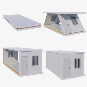 Fast Build Prefab House 20ft Modular Folding Container House Camping Foldable Tiny Container Office Portable Office Container