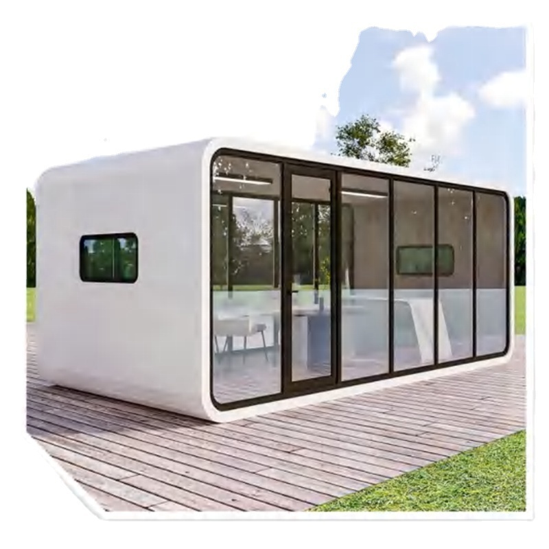 One Bedroom One Open Kitchen One Living Room One Bathroom Classical Style Container House Prefab House Apple Cabin