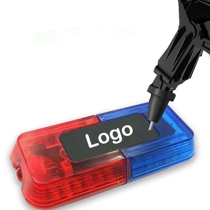 Mini red blue strobe warning light with flashlight Led traffic shoulder lamp vehicle flash led warning emergency led light bar