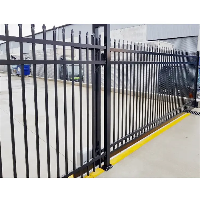 Professional Customized Iron Gate Design Decorative Black Iron Wrought Gate from Nigeria