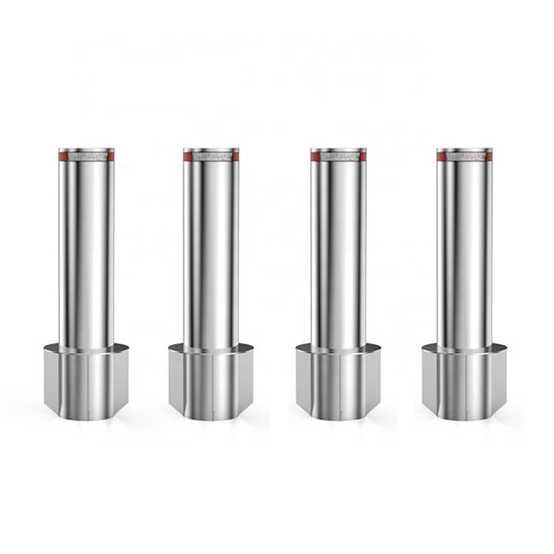 304 Stainless Steel Brushed Cylinder Diameter 219mm Fixed Traffic Bollard