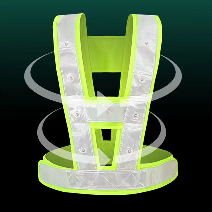 Safety Traffic Vest for Runners LED Spider Safety Vest Belt High Visibility Night Sport Flash LED Reflective Chest Safety Vests