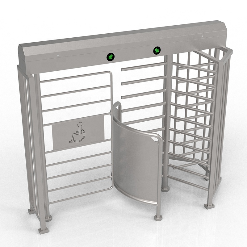 304 Stainless Steel Pedestrian Wheelchair Barrier Security Turnstile Gate Full Height Turnstile Gate Price