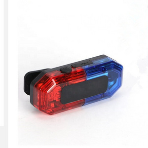 Double sides traffic shoulder Led rechargeable flashing warning light new flashing red blue led shoulder light