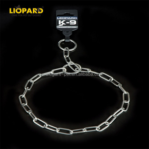 New style wholesale stainless steel P choke chain slip dog chain luxury dog collar