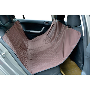 Waterproof Dog Rear Car Double Seat Cover With Pad Cotton