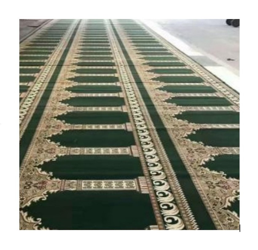 machine made broadloom prayer roll mosque carpet