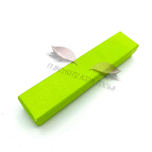 Lime Green Color Single Tweezer Cardboard Box Packaging Available Sustainable Private Label Tweezer Box Customized Bulk