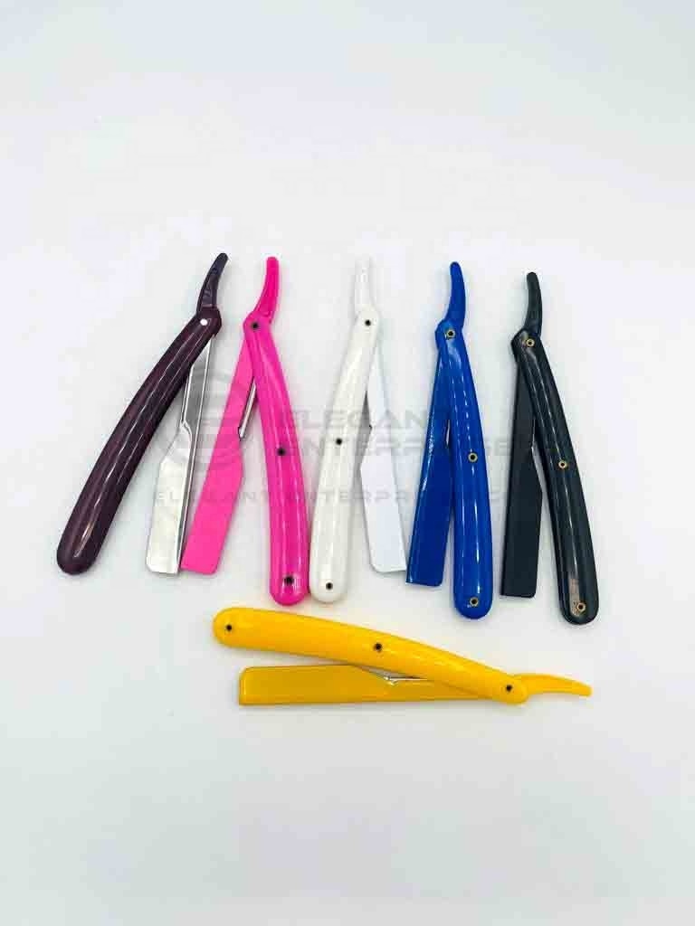 Wholesale Blue Straight Barber Razor Light Weight Top Selling With Custom Brand Name High Quality Top Selling Shaving Razor