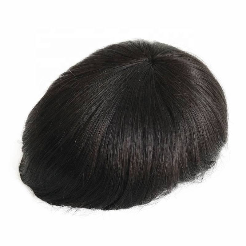 Wholesale Price Natural looking Hair Pieces Virgin Human Hair Mono Base Top Toupee For Men