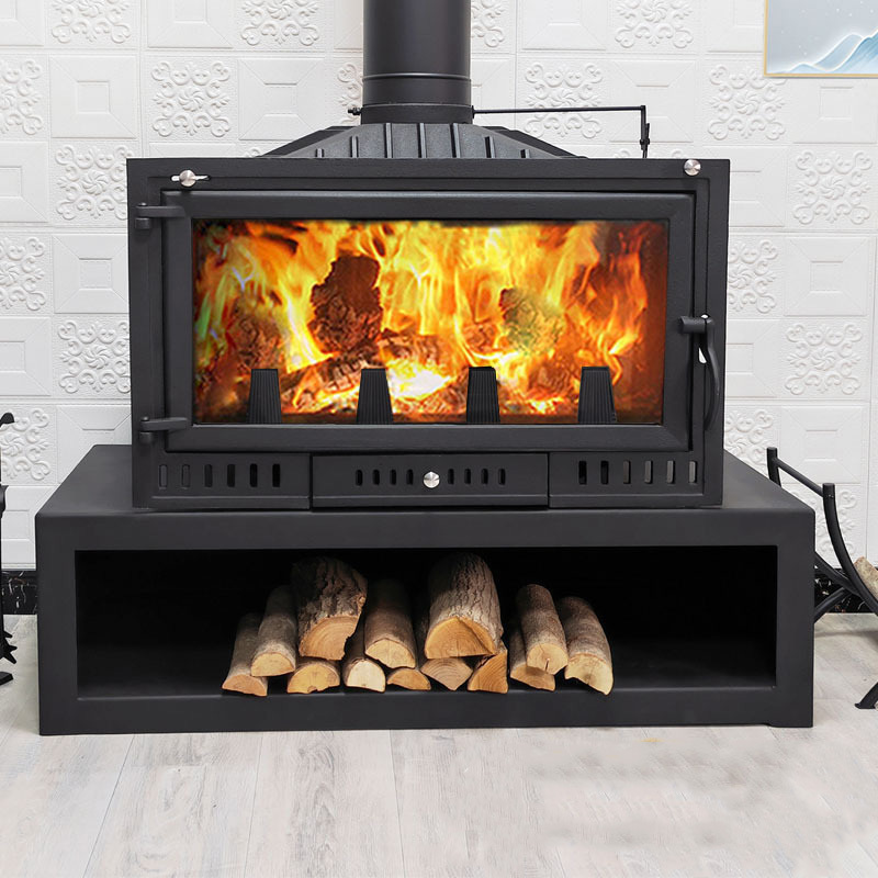 Hot Sale Interior garden cast iron fireplace Wood Burning Cast Iron Stove Real Fire Fireplace