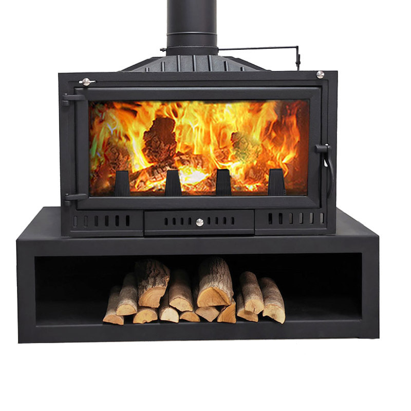 Hot Sale Interior garden cast iron fireplace Wood Burning Cast Iron Stove Real Fire Fireplace