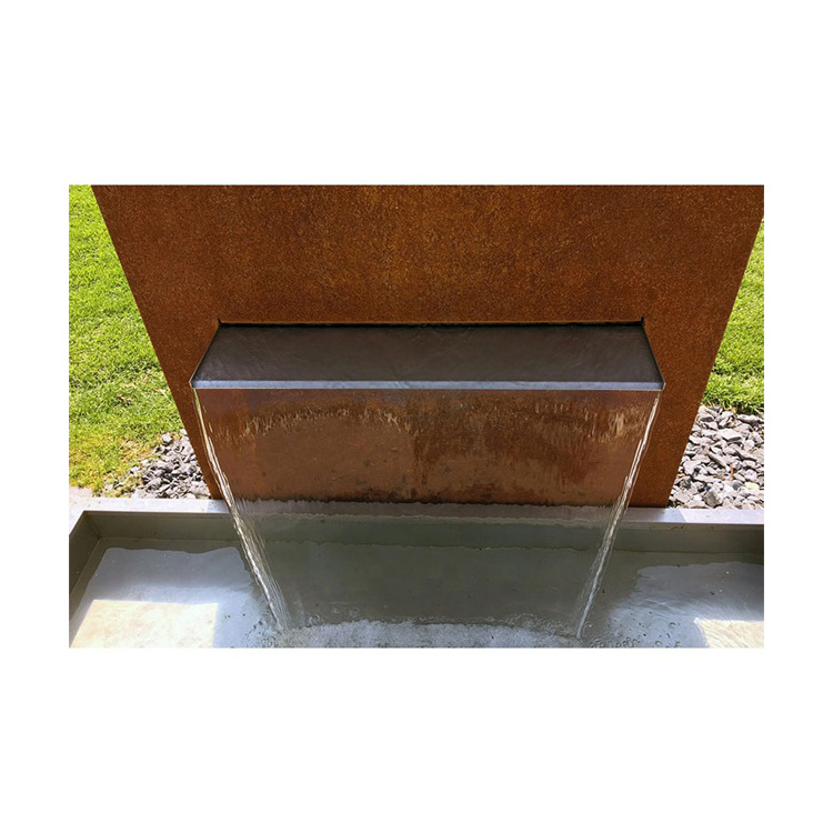 Modern Design Outdoor Indoor Garden Art Corten Steel Water Fountains