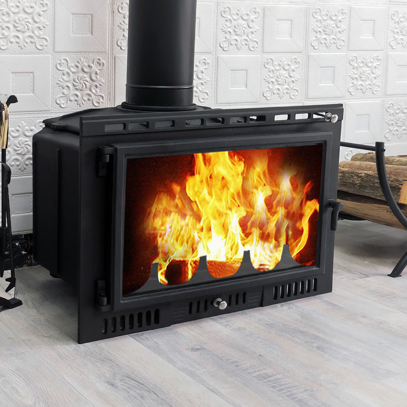 Hot Sale Interior garden cast iron fireplace Wood Burning Cast Iron Stove Real Fire Fireplace