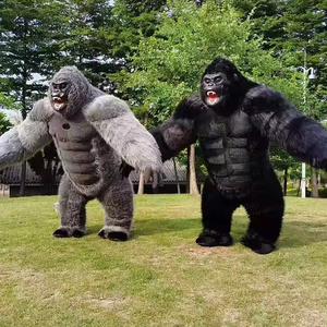 Halloween mascot costumes custom size 2.6\3M inflatable gorilla costume for adults