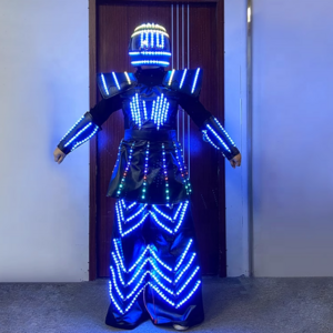 customized performance props robot led costume party/led robot costume/giant robot costume for party