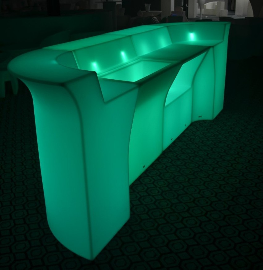 glow led mobile bar / led bar counter / portable bar counter