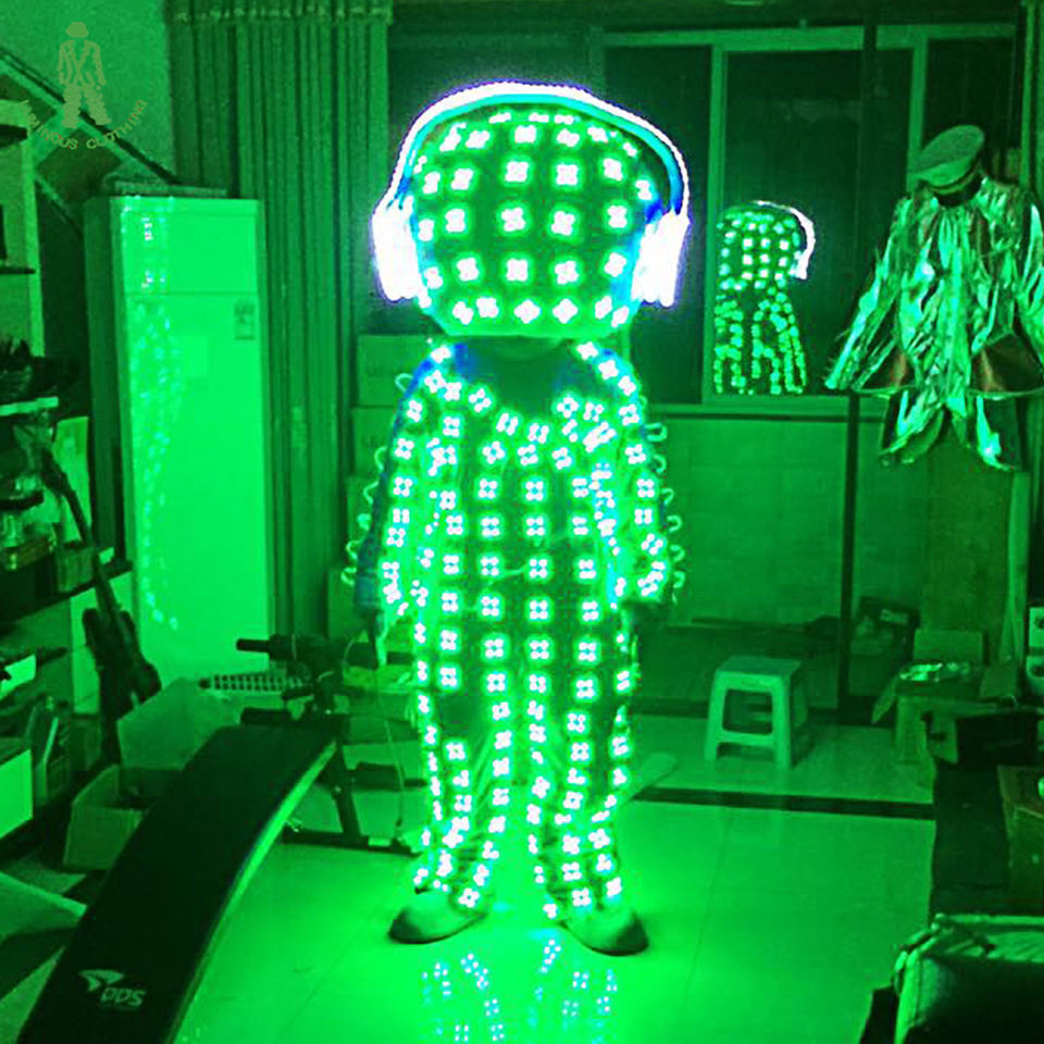 2023 hotselling!Led stage clothes luminous costume robot suits led clothing light suits led costume for dance performance