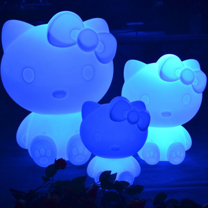 cute rechargeable wireless led hello kitty night light