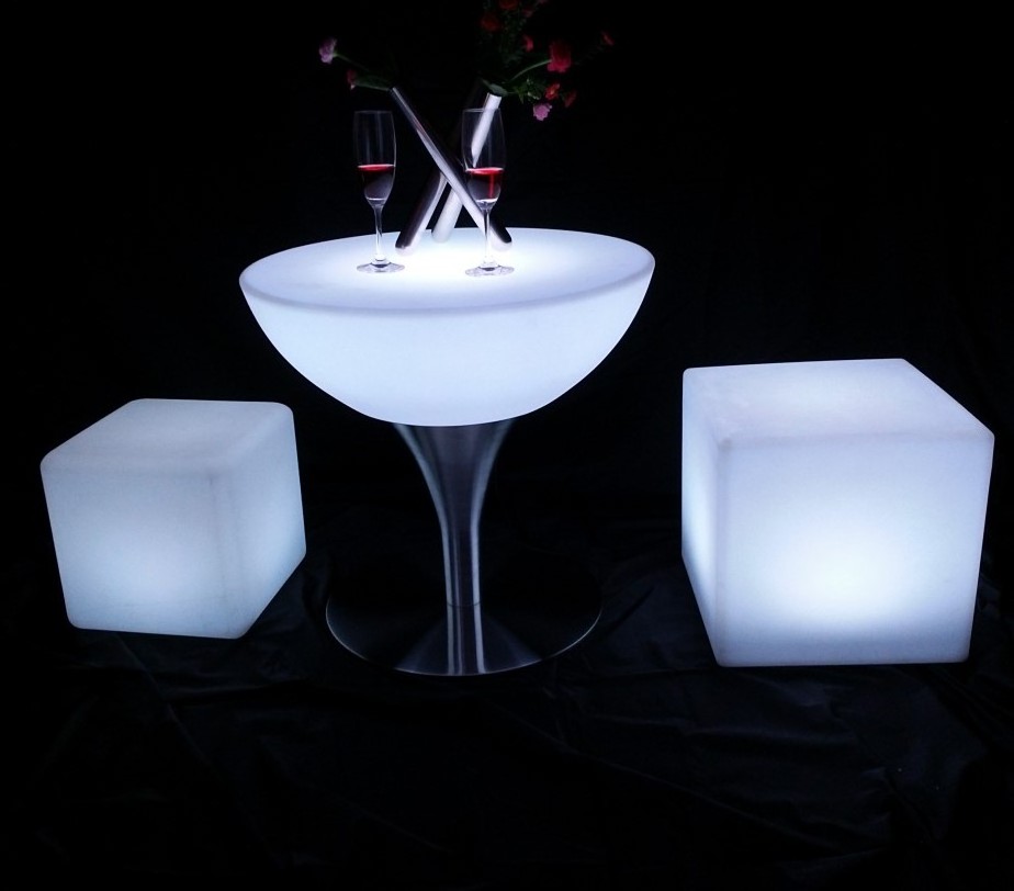 led light bar tables event portable cocktail table with base