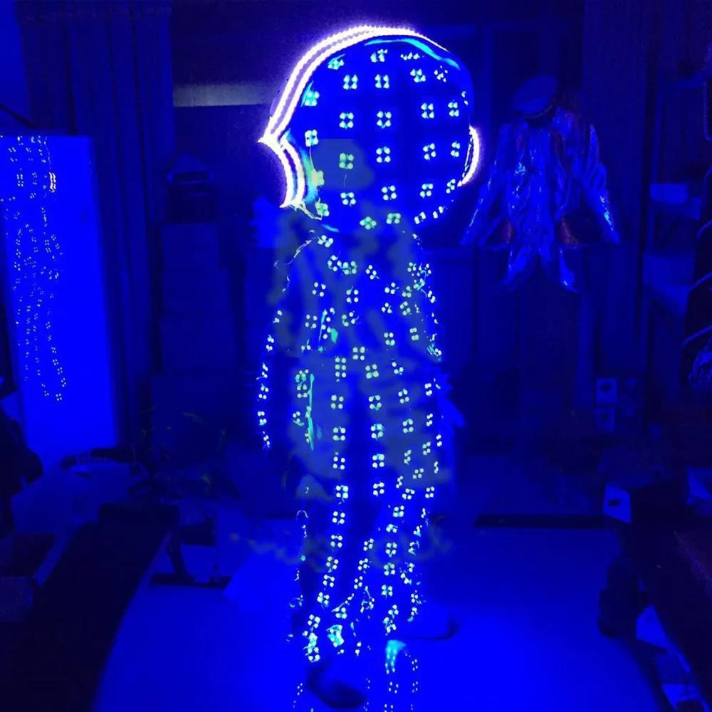 2023 hotselling!Led stage clothes luminous costume robot suits led clothing light suits led costume for dance performance