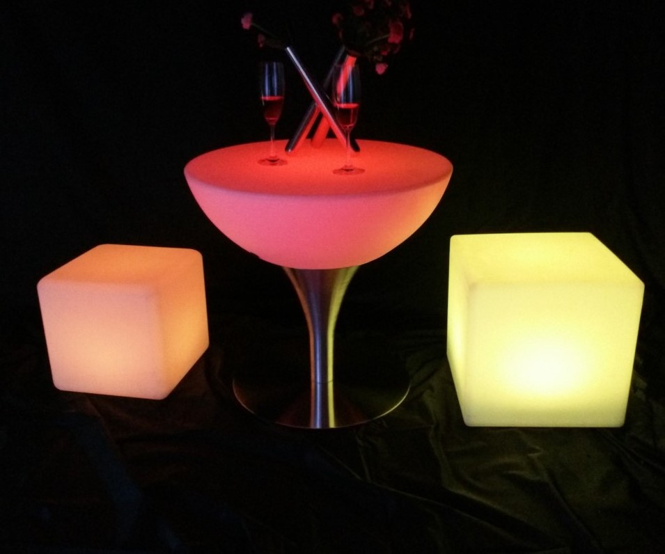 led light bar tables event portable cocktail table with base