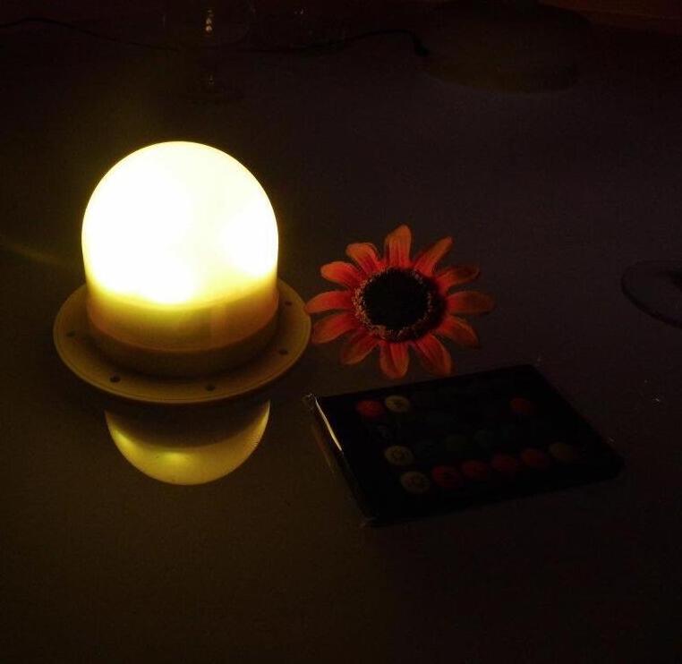 IP 68 Water proof Color Changing Light weight Wireless LED Battery light  lamp Under Table Light