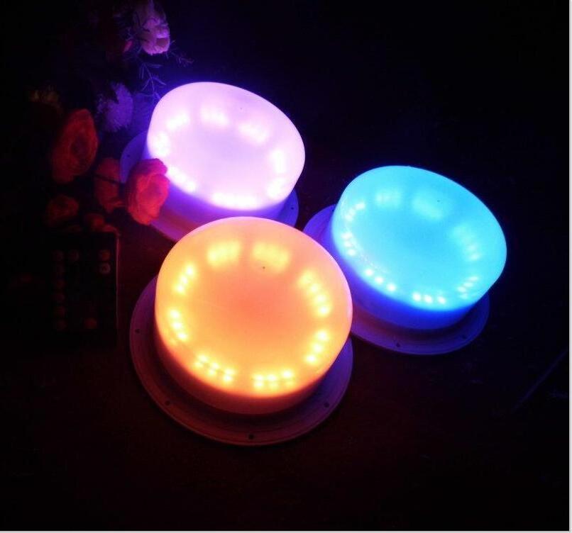 IP 68 Water proof Color Changing Light weight Wireless LED Battery light  lamp Under Table Light